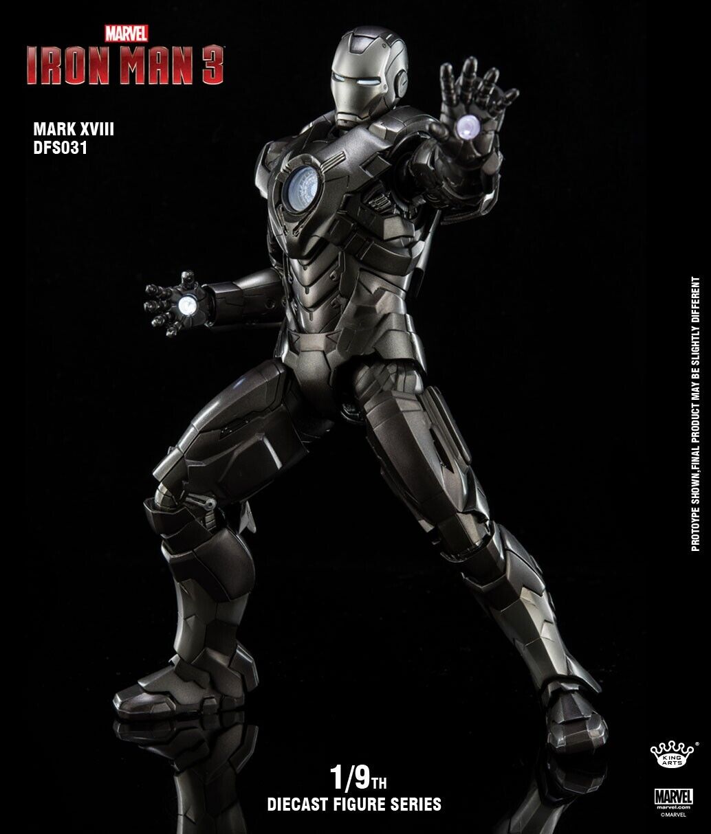 King Arts DFS031 1/9 Iron Man MK18 MARK18 CassanovaAction Figure